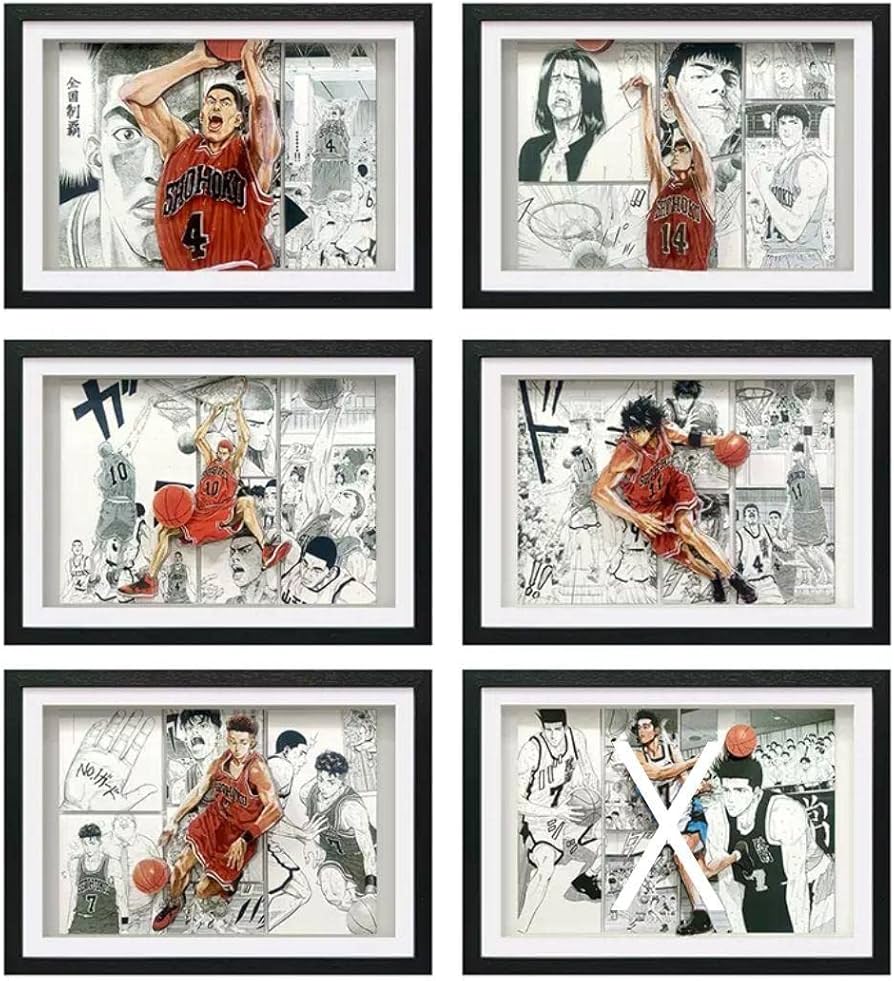 Amazon | SLAM DUNK スラムダンク 中国 立体画 全種セット 湘北